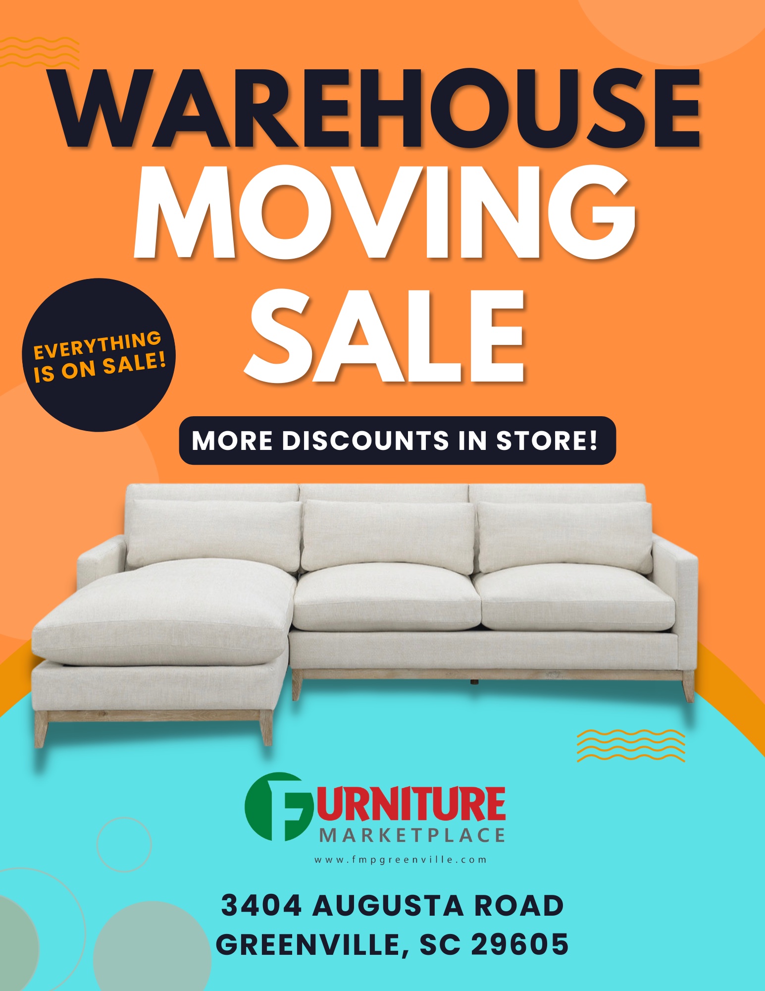 Warehouse Moving Sale